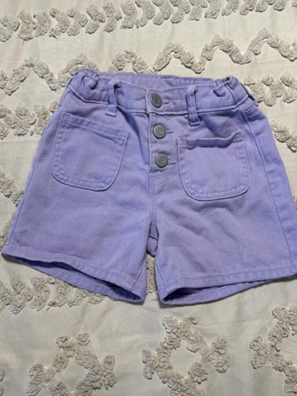 Old Navy Lilac Button-Front Kids Shorts